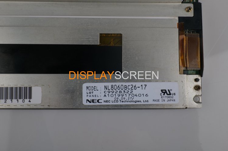 NL8060BC26-17 NEC 10.4" TFT 800*600 LCD Panel Display NL8060BC26-17 LCD Screen Display