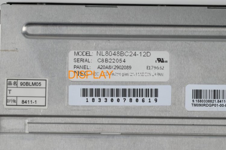 Original NL8048BC24-12D NEC Screen 9.0" 800*480 NL8048BC24-12D Display