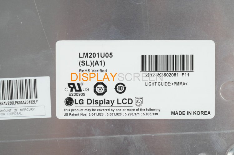 Original LM201U05-SLA1 LG Screen 20.1" 1600×1200 LM201U05-SLA1 Display