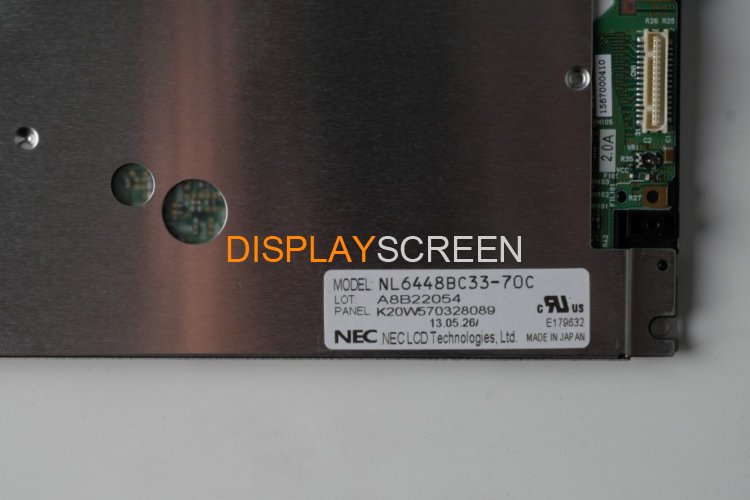 Original NL6448BC33-70C NEC Screen 10.4" 640×480 NL6448BC33-70C Display