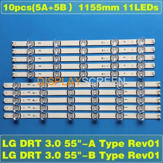 LED Backlight strip For LG DRT 3.0 55 55LB626V 55LB628V 55LB630V 55LB656V 55LF550V 55LF551C 55LF560V 55LF5610 55LF561V 55LF562V