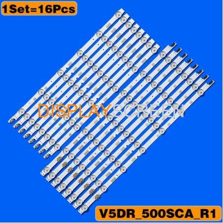 16 PCS LED backlight strip for Samsung UE50JU6800 UE50JU6850 UE50JU6800K UA50JS7200 UE50JU6870 UN50JS7200 UA50JS7200 UE50JS7200