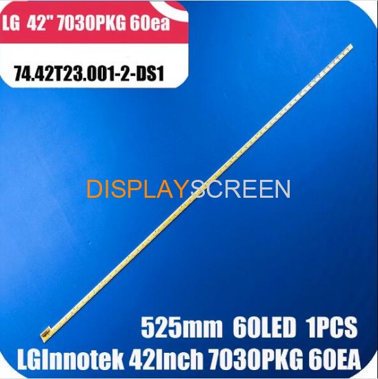 LED backlight strip for LG 42LS570T T420HVN01.0 74.42T23.001 7030PKG 60EA 42LS5600 42LS560T 42LS570S 42LS575S 1piece=60LED 525mm