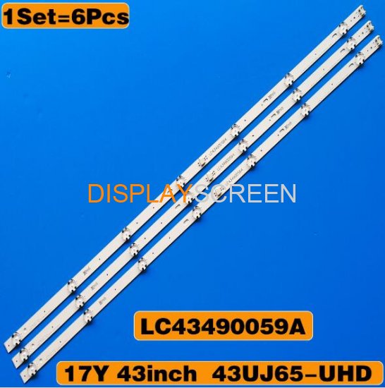 LED Band For LG 43UK6470PLC 43UM7000PLA 43UM7100PLB LED Bar Backlight Strip Line Ruler WOOREE 43inch UHD_LED Array_A-Type_161024