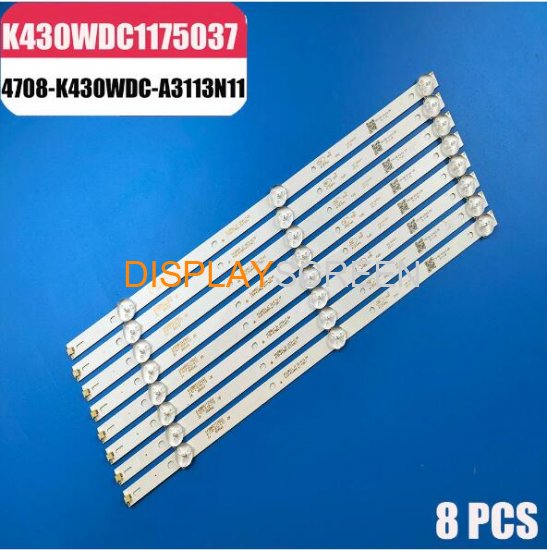 LED Backlight Strip 3 Lamps 4708-K43WDC-A3113N11 LE43E6850 43PFT4002 43DL4012N L43E6800 43HFF5952 43PFS4012 43L1600C 43PFF3012