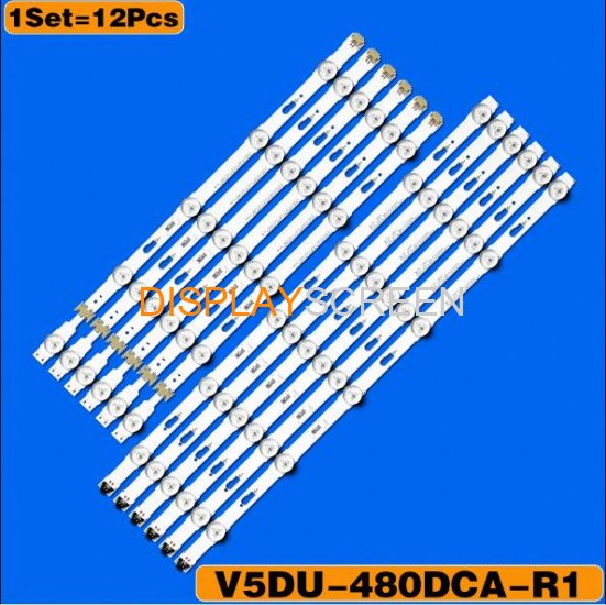 Nova 12pcs tira conduzida para samsung UE48JU6412 UE48JU6410 UE48JU6465 UE48JU6450 UE48JU6470 UE48JU6652 UE48JU7090 UE48JU7080