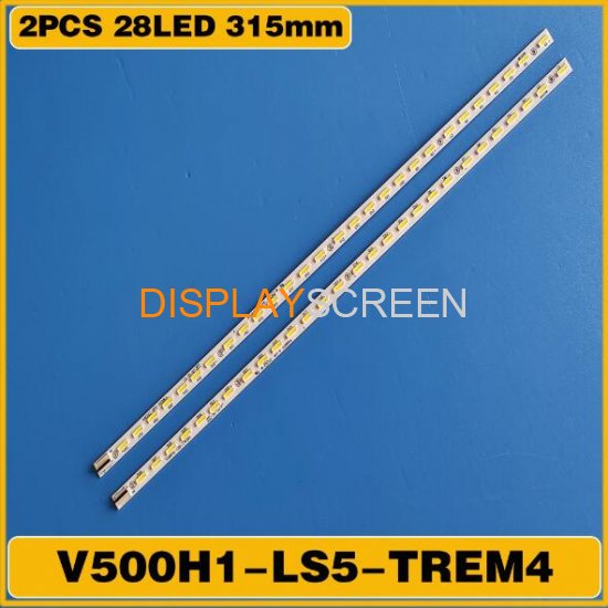 2 PCS LED strip V500H1-LS5-TLEM6 TLEM4 TREM6 TREM4 E117098 28 LEDs 315mm for LE50D8800 V500HJ1-LE1