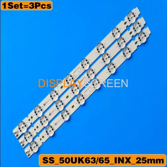 3pcs LED Backlight 8leds for LG 50UK6520PSA 50UK6520 50UK6510PSF 50UK6510 50UK6500 50UK6470PLC HC500DQN-VCUR/L 50UK63/65_INX