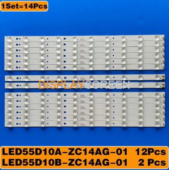 14pcs/set LED backlight LS55AL88U71 55ULES76T2 LS55H510X H55V6000 LED55K36U LC546PU1I01 LED55D10B LED55D10A-ZC14AG-01 LS55A51