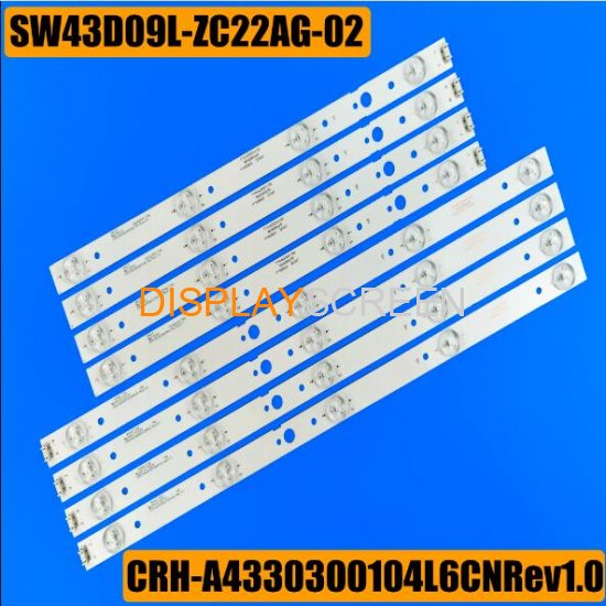 LED 43 inch backlight strip CRH-A4330300104L6CNRev1.0 CRH-A4330300105R6CNRev1.0 LG 43UG620V 43UJ620V 43UJ620V SW43D09L-ZC22AG-02