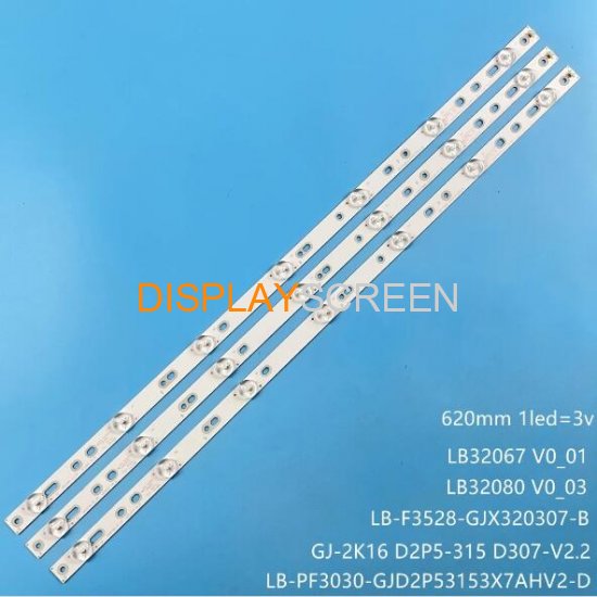 LED Backlight (3) For 32PFS 6402/12 E465853 LB32080 V0_01 32PHT4201 32PFT4131 32PHH4101 32LJ500 32LH500D 32PFS6401