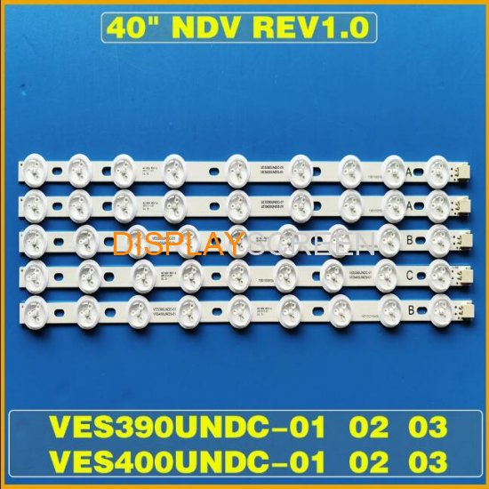 LED Backlight Strip For 40\" NDV REV1.0 40L3433DG VESTEL VES390UNDC-01 39FLHY168D 39PF3025D 39FHD-CNOV VES400UNDS-02 LC-39LD145K