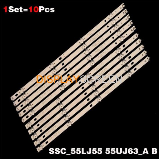 LED Backlight Strips For LG 55UJ670V 55UK6100PLB 55UJ6560 LED Bars Band Rulers SSC 55LJ55_FHD_A 55UJ63_UHD_B Innotek 17Y 55inch