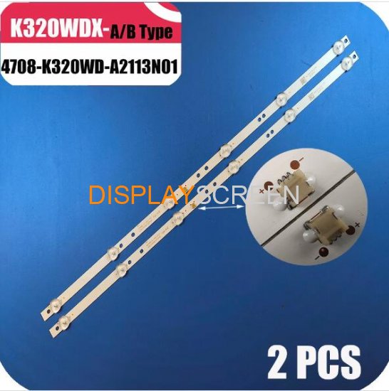 TV\'s Lamps Kit LED Backlight Strips For Philips 32PHS4062/60 32PHS4012/12 LED Bars K320WDX A1 Bands Rulers 4708-K320WD-A2113N01