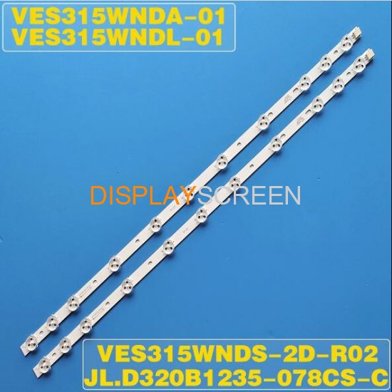 2 Pieces/set New Original LED Strip JL.D320B1235-078CS-C VES315WNDS-2D-N14