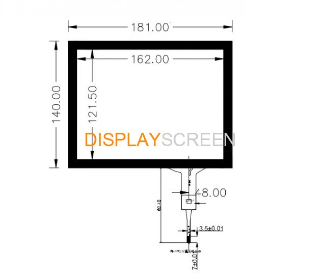 Original AUO 8\" A080SN03 Touch Screen Glass Screen Digitizer Panel